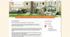 Desktop Screenshot of pflegeheim-st-elisabeth.de